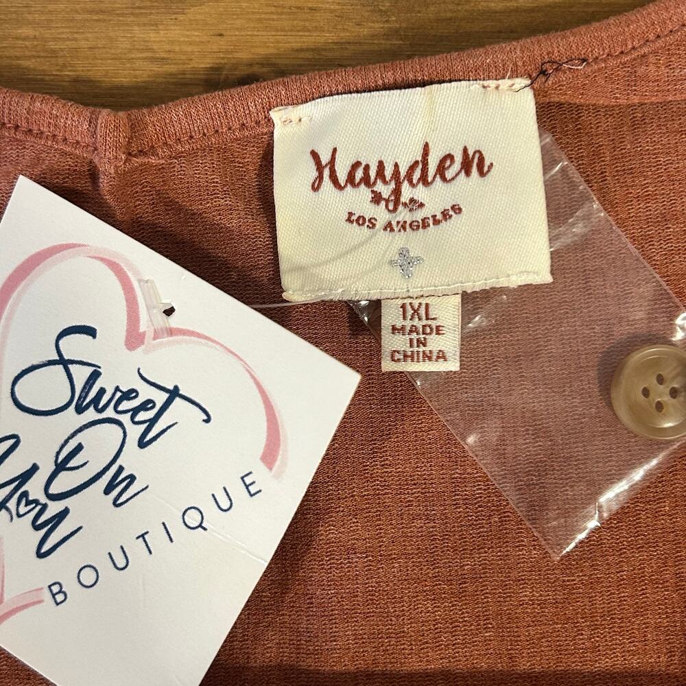 HAYDEN LOS ANGELES 1XL Jumpsuit Wide Leg Spaghetti Strap Stretch Waist Comfort - Picture 7 of 11